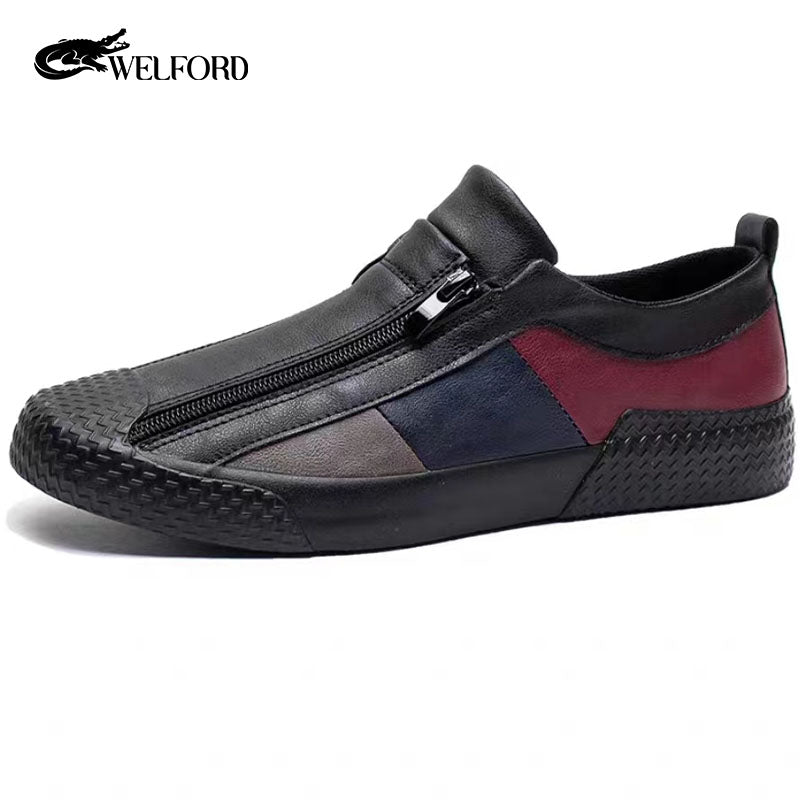 Horizontal Crocodile Pattern Men's Bag One Shoulder Briefcase