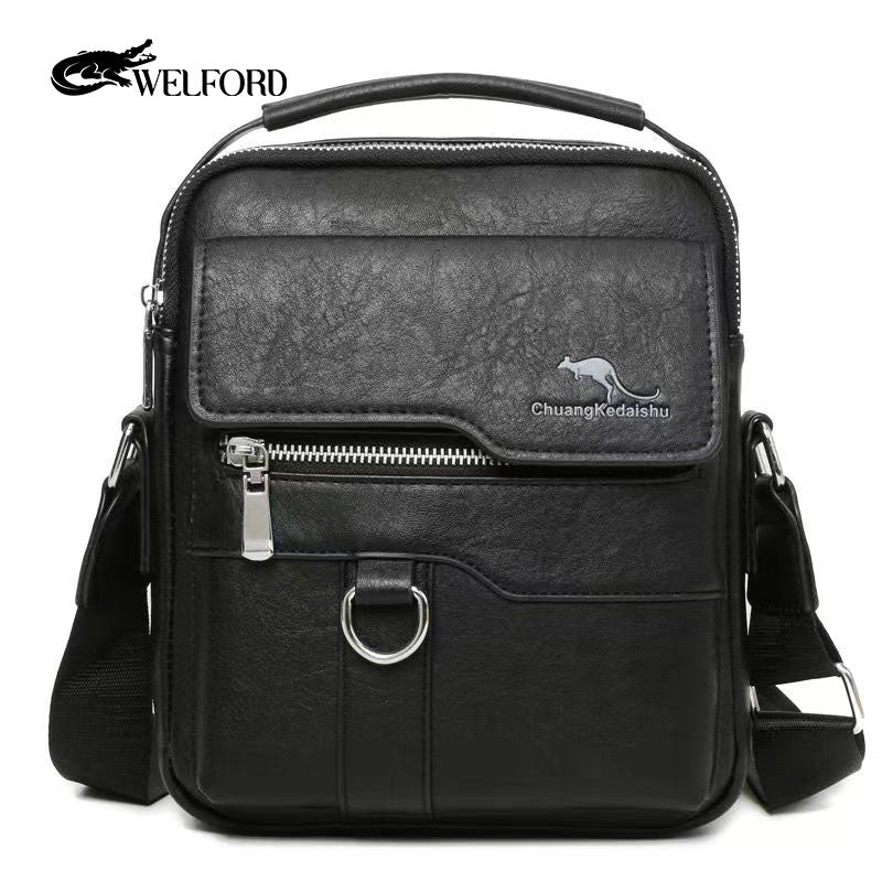 New Genuine Leather Texture Men's Business Handbag