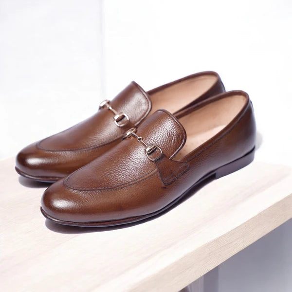 Premium Brown leather loafers