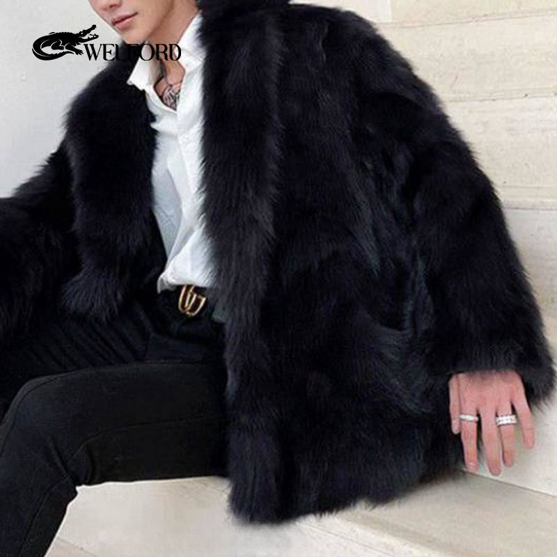 New style fur mid-length coat