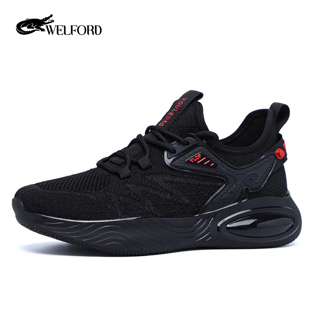 Lightweight versatile air-cushioned men's soft-soled sneakers