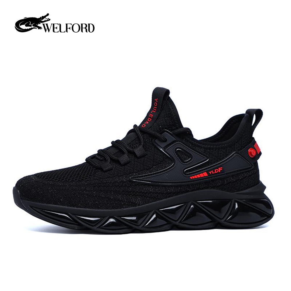 Lightweight versatile air-cushioned men's soft-soled sneakers
