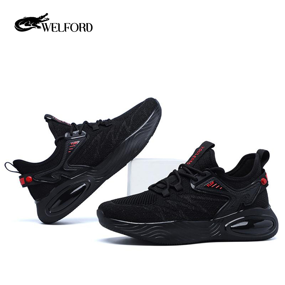 Lightweight versatile air-cushioned men's soft-soled sneakers