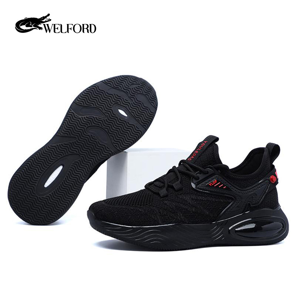 Lightweight versatile air-cushioned men's soft-soled sneakers