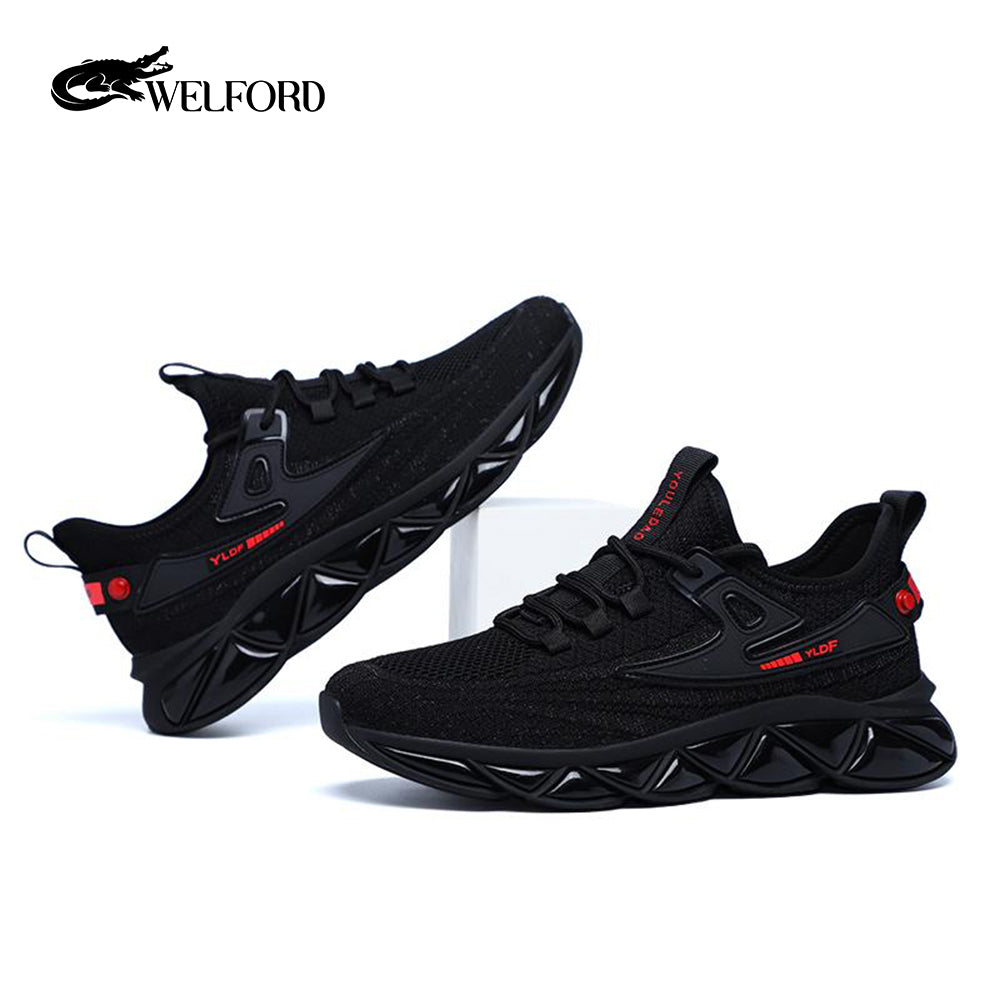 Lightweight versatile air-cushioned men's soft-soled sneakers