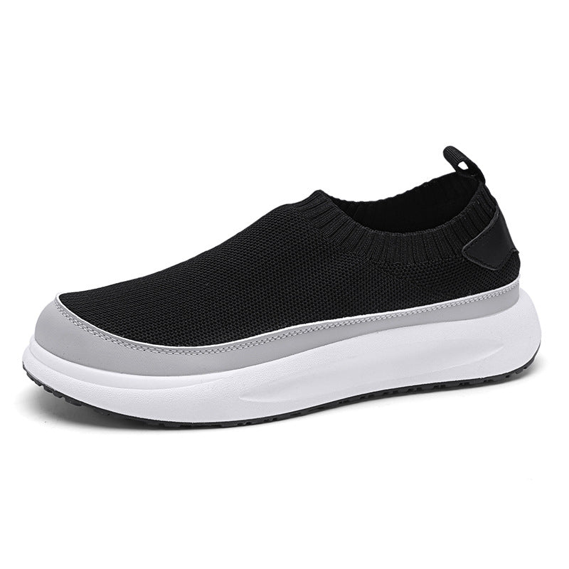 Men's Outdoor Flyknit Breathable Laceless Sneakers