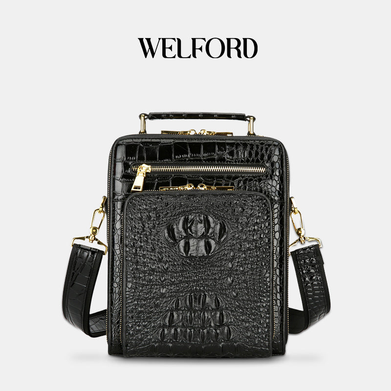 New Fashion Crocodile Pattern Handbag Casual Business Bag