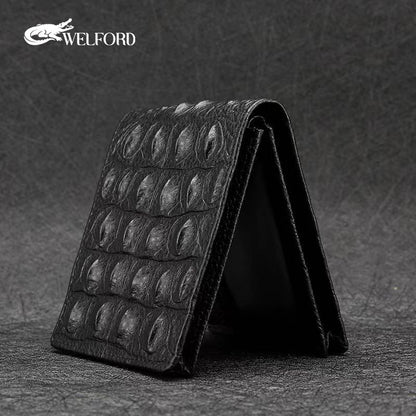 New Men's Genuine Leather Short Wallet