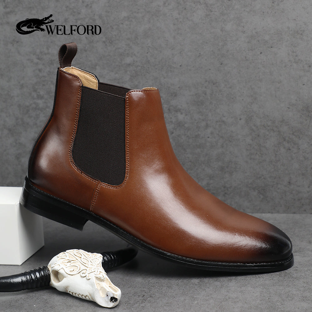 Men's genuine leather martin boots