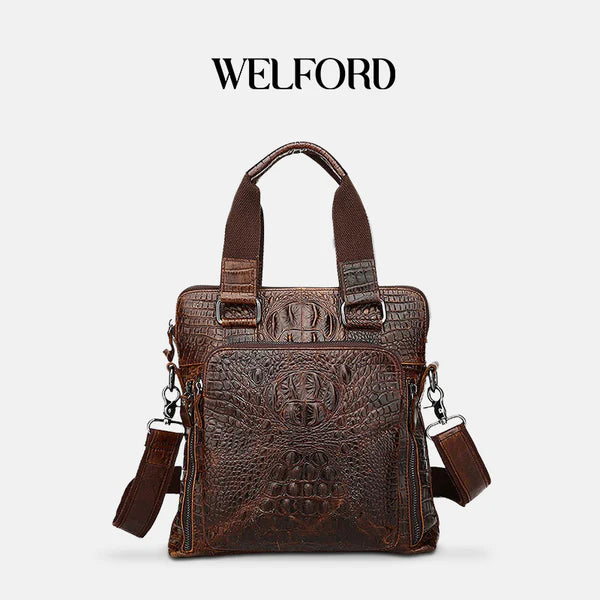 New Fashion Crocodile Pattern Handbag Casual Business Bag