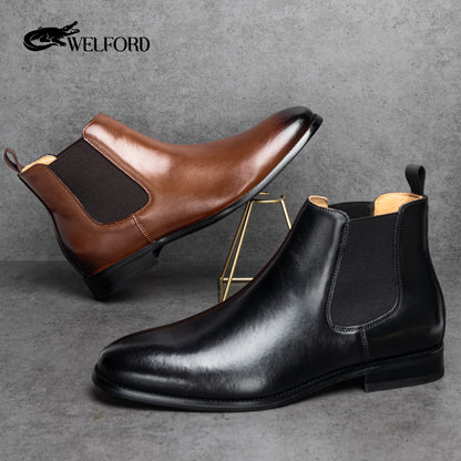 Men's genuine leather martin boots
