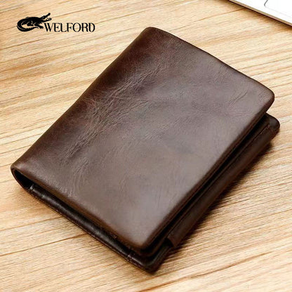Men's Retro Multifunctional Short Wallet