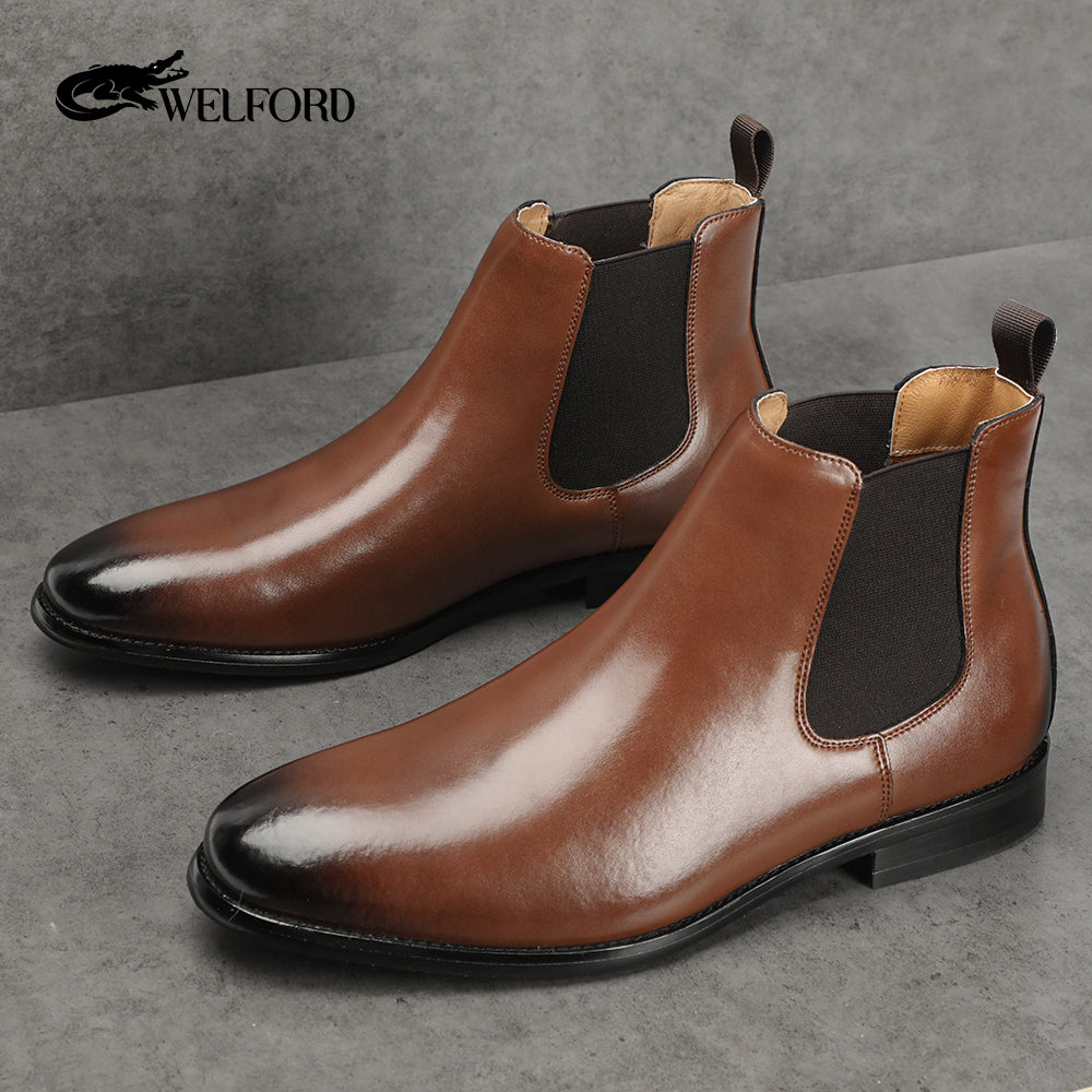 Men's genuine leather martin boots