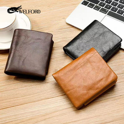 Men's Retro Multifunctional Short Wallet