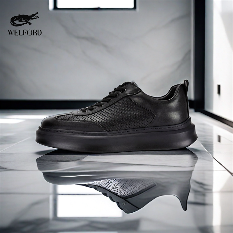 Italian Handmade Breathable Old Money Style Leather Sneakers