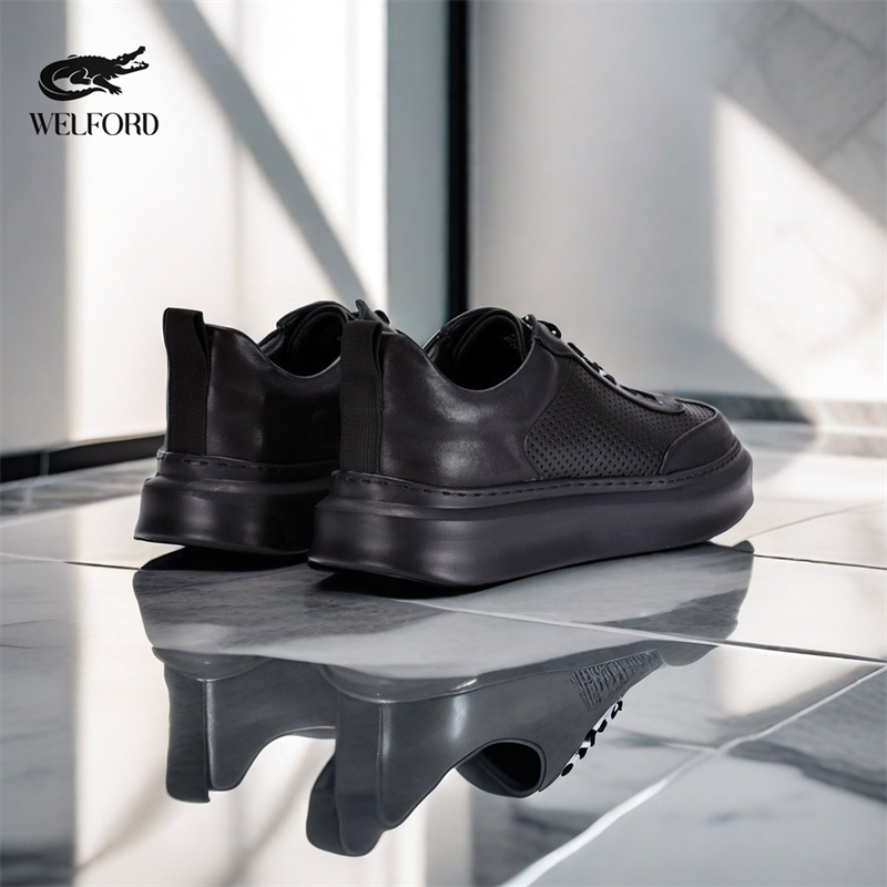 Italian Handmade Breathable Old Money Style Leather Sneakers