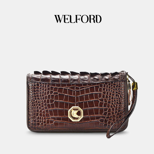 New men's business crocodile pattern clutch bag