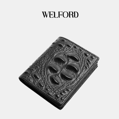 New Men's Genuine Leather Short Wallet