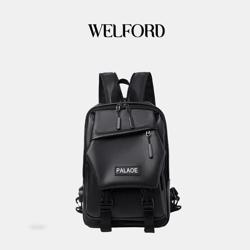 New men's casual backpack chest bag
