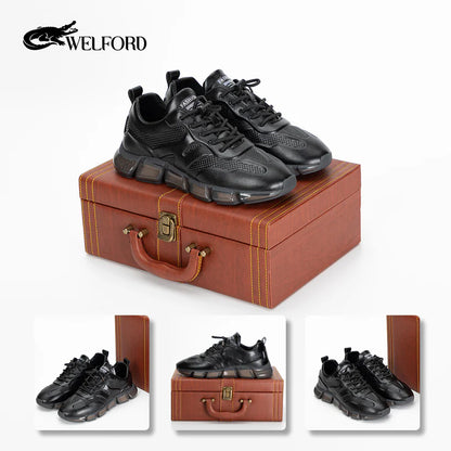 Milan handmade genuine leather men's shoes + high-end shoe box