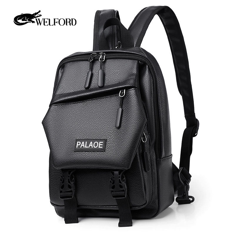New men's casual backpack chest bag