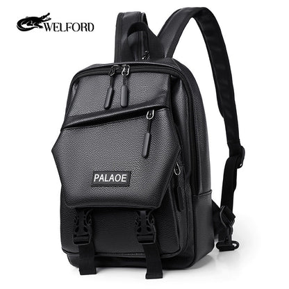 New men's casual backpack chest bag