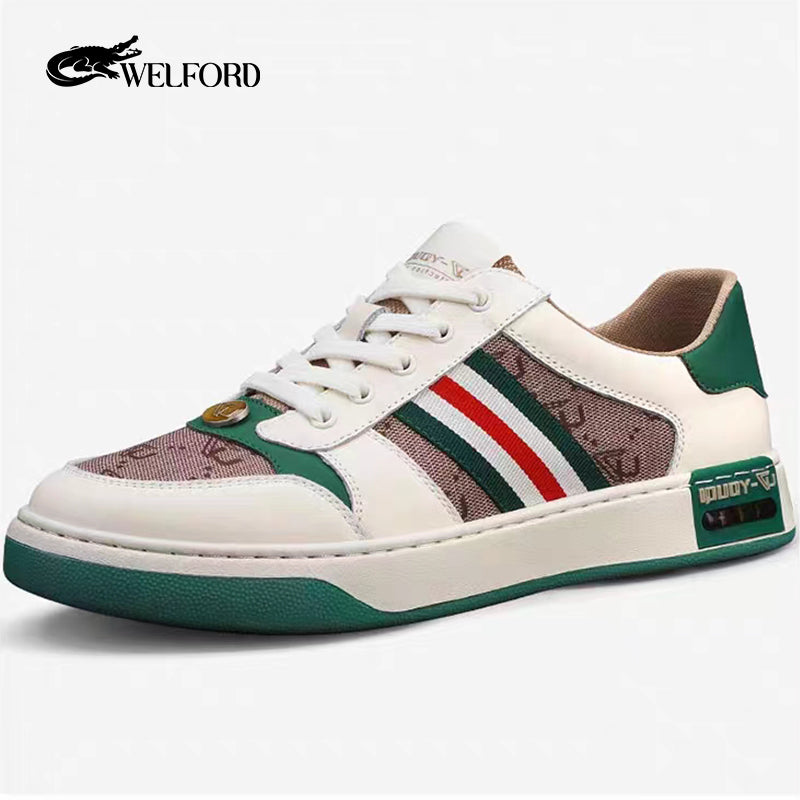 New style leather breathable casual sneakers