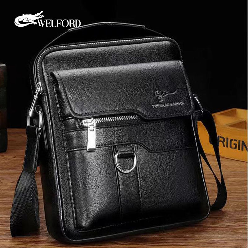 New Genuine Leather Texture Men's Business Handbag