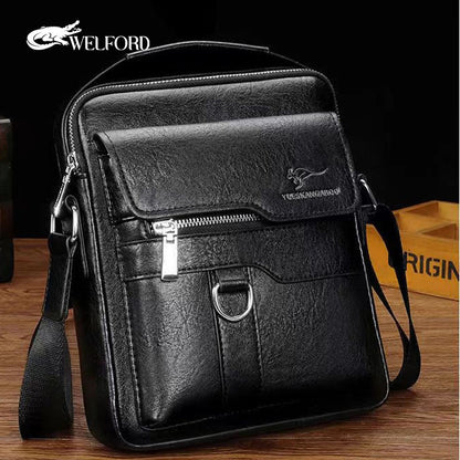 New Genuine Leather Texture Men's Business Handbag