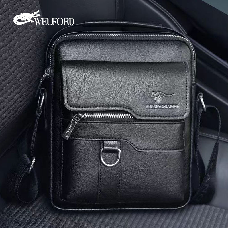 New Genuine Leather Texture Men's Business Handbag