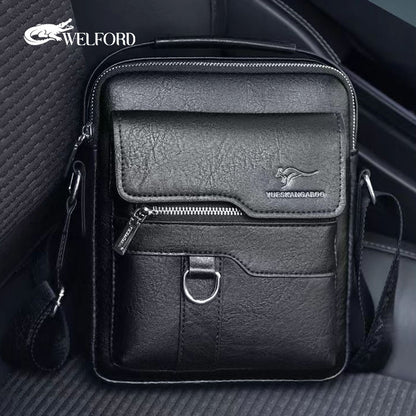 New Genuine Leather Texture Men's Business Handbag
