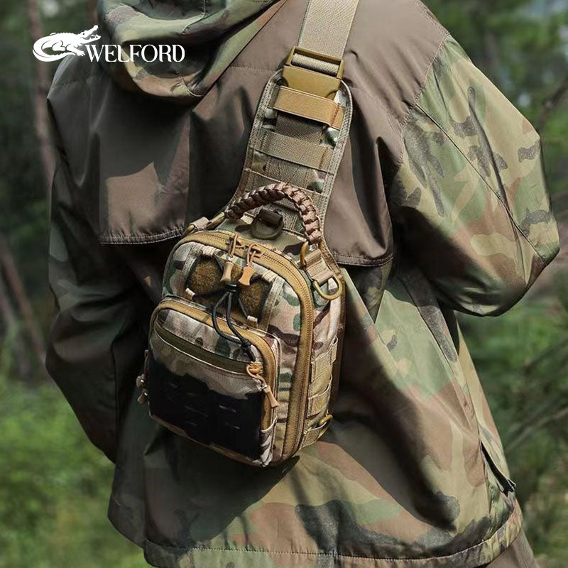Men's outdoor multifunctional shoulder crossbody bag