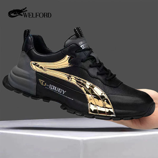 New handmade Milan cowhide dad shoes sneakers