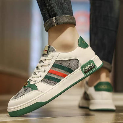 New style leather breathable casual sneakers