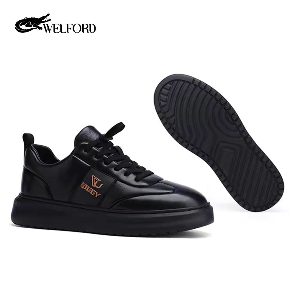 New style genuine leather thick sole high-end casual trendy shoes