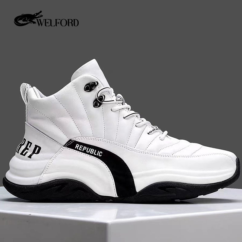 New style cowhide sneakers