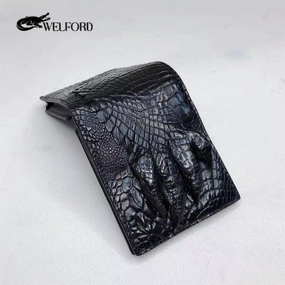 New men's business crocodile leather wallet