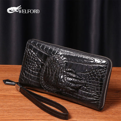 Men's new genuine leather crocodile claw wallet