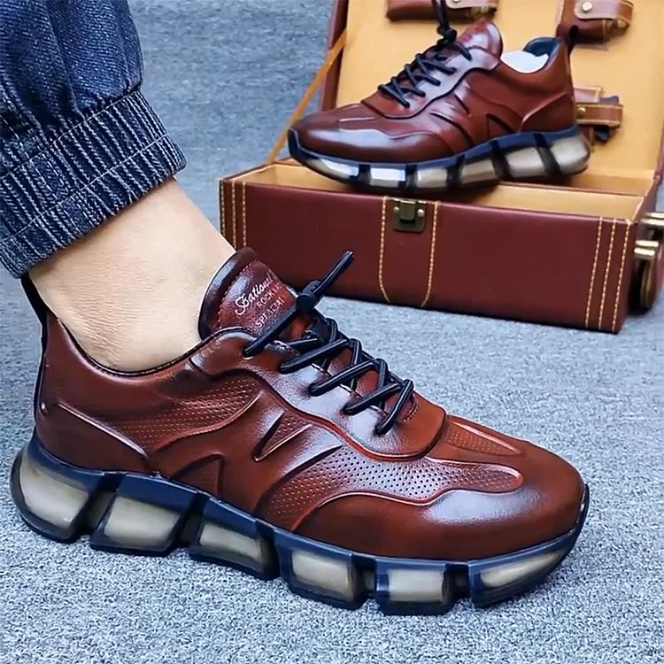 Milan handmade genuine leather men's shoes + high-end shoe box