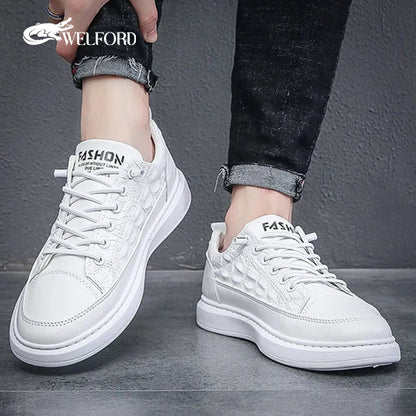 Crocodile pattern casual sports sneakers