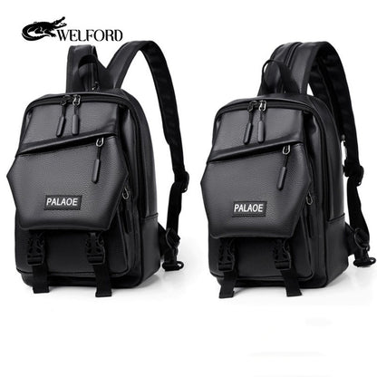 New men's casual backpack chest bag