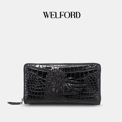 Men's new genuine leather crocodile claw wallet