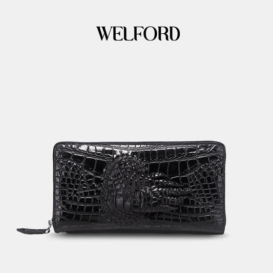 Men's new genuine leather crocodile claw wallet