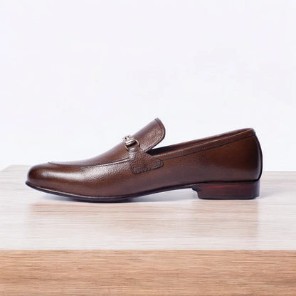 Premium Brown leather loafers