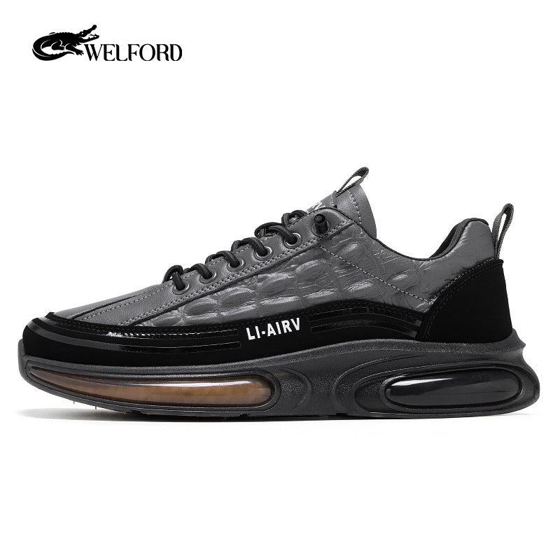 Trendy mesh air cushion sports and leisure crocodile shoes