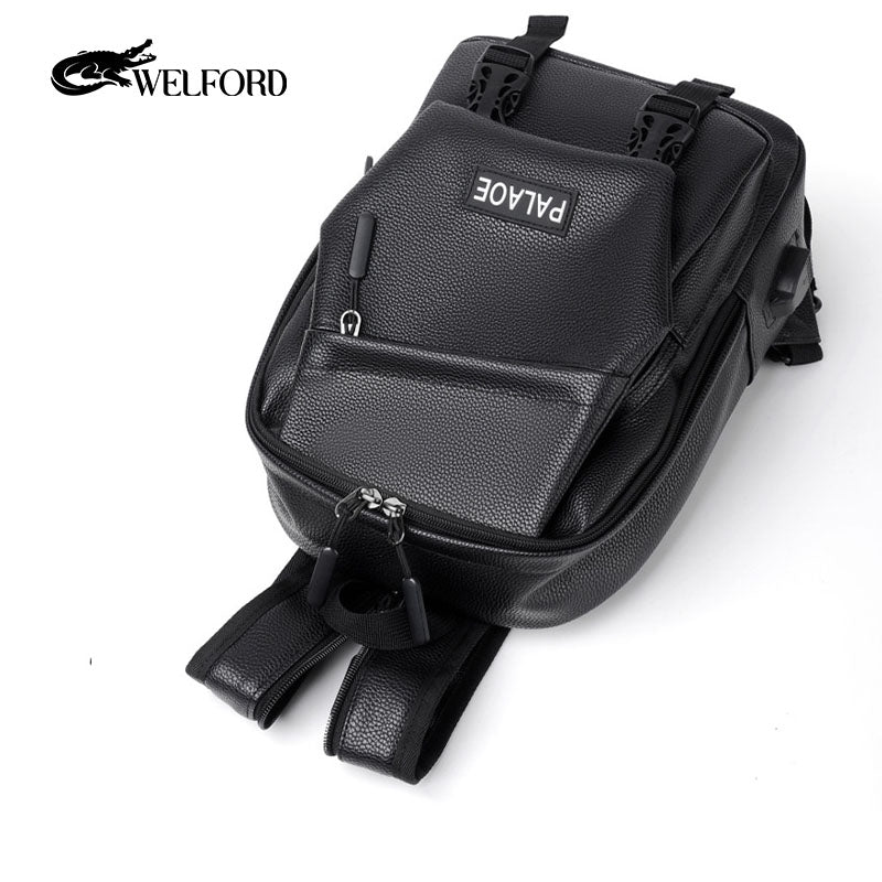 New men's casual backpack chest bag