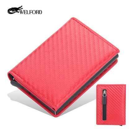 Men's card holder short automatic card holder