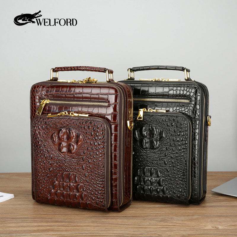 New Fashion Crocodile Pattern Handbag Casual Business Bag