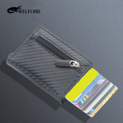 Men's card holder short automatic card holder