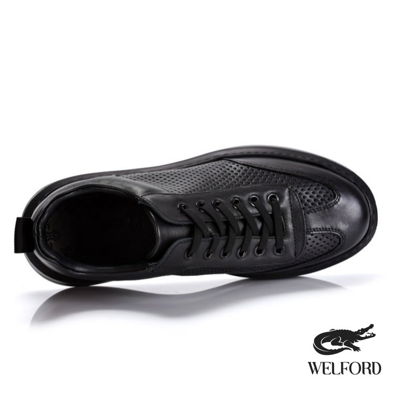 Italian Handmade Breathable Old Money Style Leather Sneakers